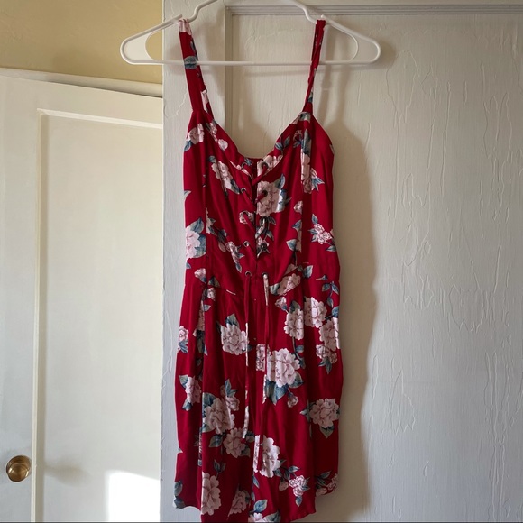 Hollister Lace Up Rayon Romper - Picture 3 of 4